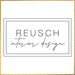 Reusch Interior Design logo, Party in the House 2026 sponsor
